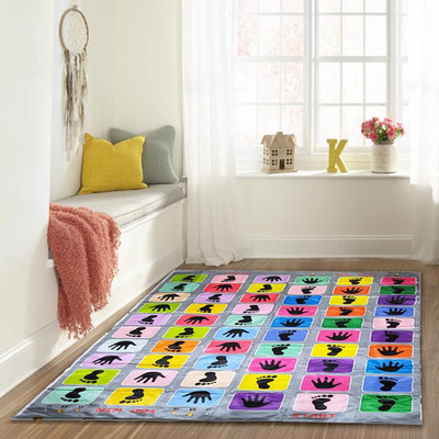 Muren Polyester Baby Play Mat(Multicolor, Large)