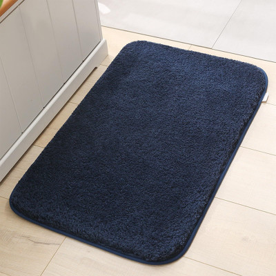 Slayy with Style Microfiber, PP (Polypropylene) Floor Mat(Navy Blue, Medium)