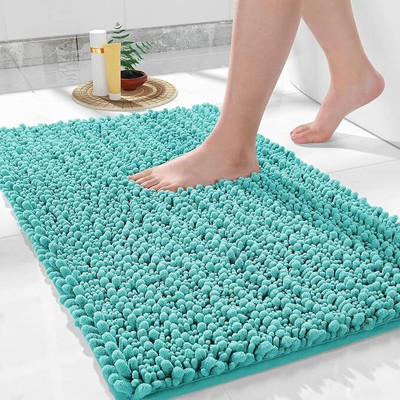 STEFLON Microfiber Door Mat(sky blue, Medium)