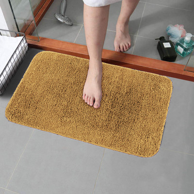 RJVT Microfiber, Polyester Floor Mat(Beige, Medium)