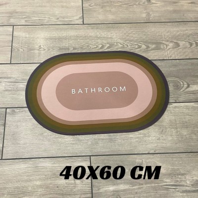 Slayy with Style Rubber, Silicone Bathroom Mat(Coffe, Medium)