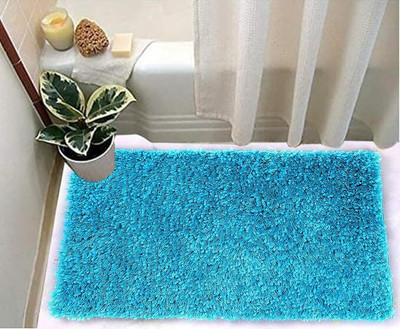 BROTEES Microfiber Door Mat(Blue, Large)