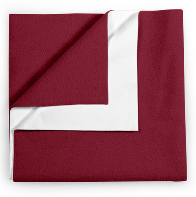 Kipzy Cotton Baby Bed Protecting Mat(Maroon, Large)