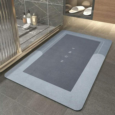 SEASPIRIT Rubber Door Mat(Blue, Medium)
