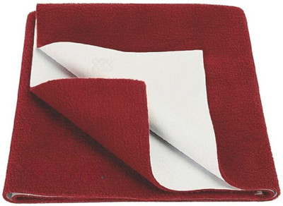 Gudheniya Enterprises Cotton Baby Bed Protecting Mat(Maroon, Small)