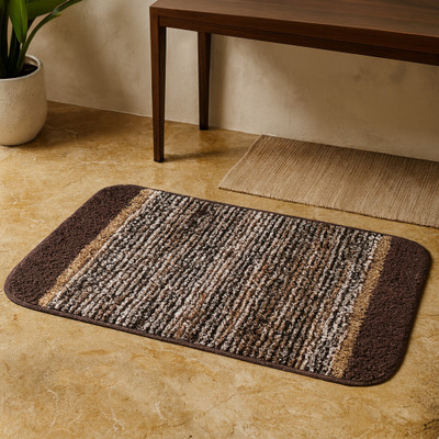 ELEGANT WEAVERS Microfiber Door & Floor Mat(Gingerbread, Medium)