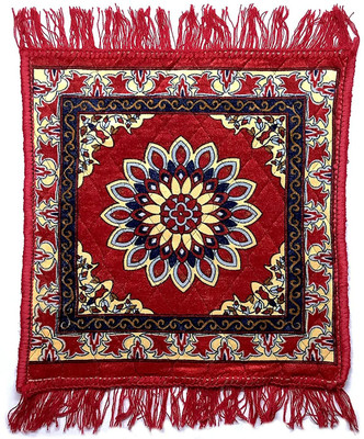 YaAkholic Velvet Prayer Mat(Maroon, Medium)