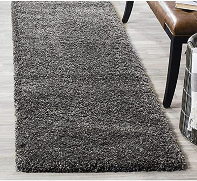 ROSSLYN Polyester Floor Mat(Grey, Large)