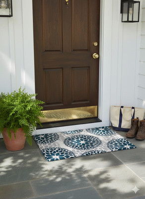 TAUFEEQ Cotton Door & Floor Mat(Multicolor, Free)