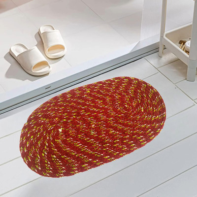 VSTUCART Cotton Door Mat(Dark Brown, Free)