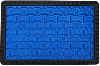 Waco creation PP (Polypropylene) Door Mat(Blue, Medium)