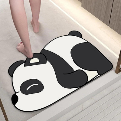 voxsara PP (Polypropylene) Door Mat(White, Black, Free)
