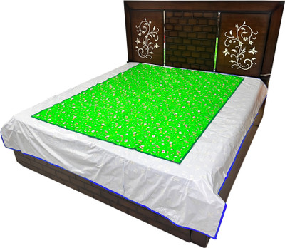 ECOSOFT Plastic Baby Bed Protecting Mat(GREEN PENGUIN, Extra Large)