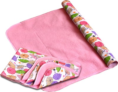 VParents Cotton Baby Bed Protecting Mat(Pink, Free)