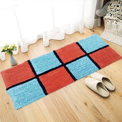 AAZEEM Cotton Floor Mat(Multicolor, Large)