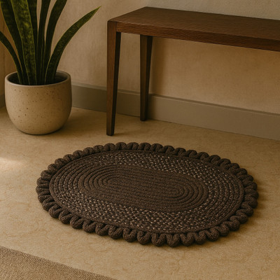 ELEGANT WEAVERS Microfiber Door & Floor Mat(Brunette, Medium)