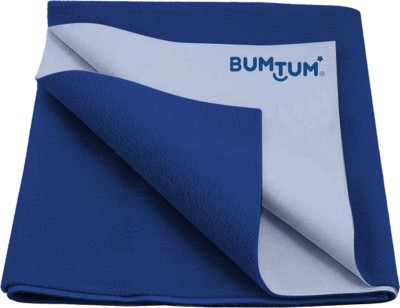 BUMTUM Cotton, Fleece Baby Bed Protecting Mat(Royal Blue, Large)