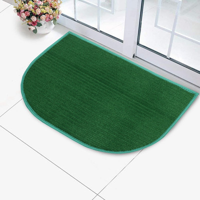 KUBER INDUSTRIES Microfiber Door Mat(Green, Free)