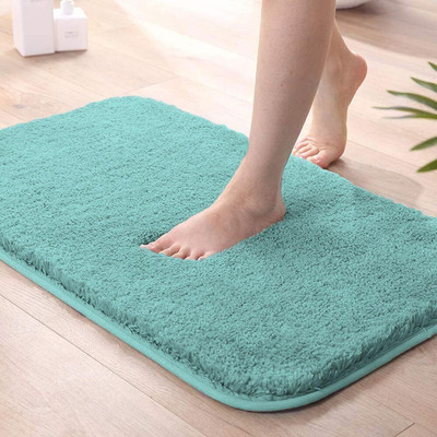 LUXE HOME INTERNATIONAL Microfiber Floor Protecting Mat(Blue, Small)