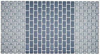 Harvic PVC (Polyvinyl Chloride) Bathroom Mat(Grey, Medium)