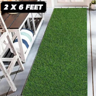 Shree Paras Artificial Grass Floor Mat(2 x 6 FEET, Green, Extra Large)