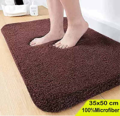 Slayy with Style Microfiber Floor Mat(Brown, Medium)