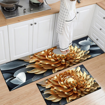 mahek accessories Rubber Door & Floor Mat(Multicolor, Free, Pack of 2)