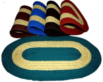 SHAH FASHION HUB Polyester Door Mat(Multicolor, Medium, Pack of 5)