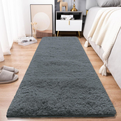 F i Polyester Floor Mat(Grey, Small)