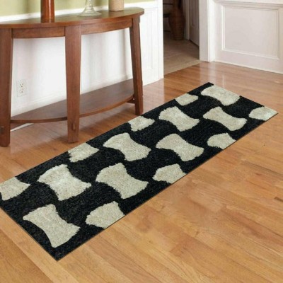 TURIYA Polyester Floor Mat(Black, Medium)