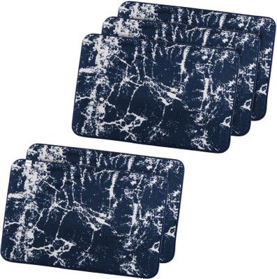 HOMESTIC by Kuber Industries Polyester Door Mat(Navy Blue, Free, Pack of 5)
