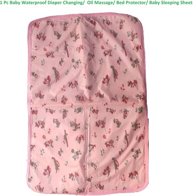 CusCus PVC (Polyvinyl Chloride) Baby Bed Protecting Mat(Pink, Small)