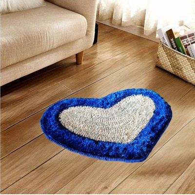 VSTUCART Cotton Floor Mat(Blue, Medium)