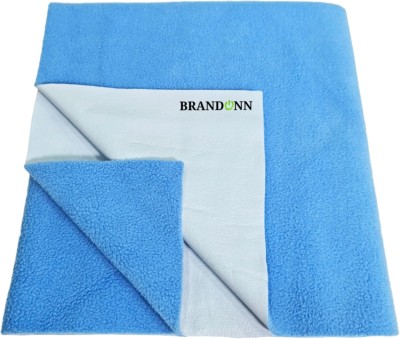 BRANDONN Fleece Baby Bed Protecting Mat(Sky Blue, Large)