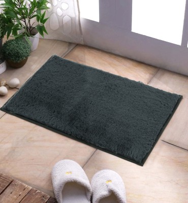 Decor Home Microfiber Door Mat(Grey, Free)