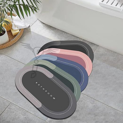 NAAAAAAAAAAAA Rubber Door Mat(Multicolor, Pack of 3, Free)