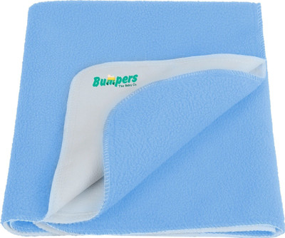 Bumpers The Baby Co. Polycotton Baby Bed Protecting Mat(Sea blue, Large)