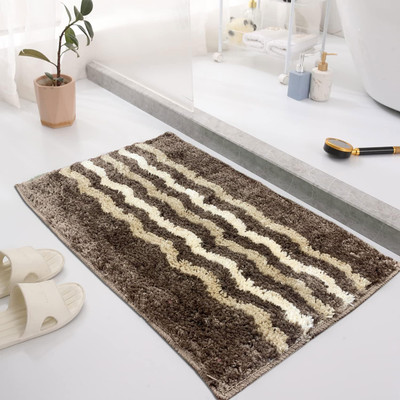 F i Microfiber Door Mat(Amber, Small)
