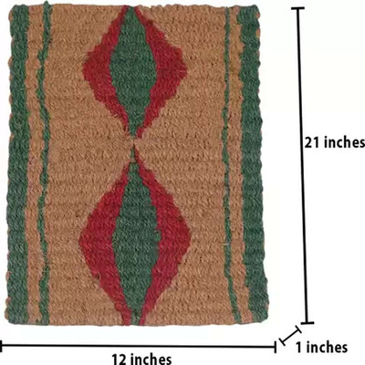 coirfed Coir Floor Mat(Brown, Large)