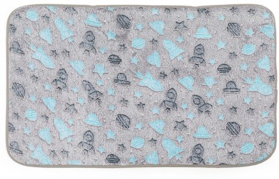 EZ Life Cotton Bathroom Mat(Multicolor, Free)