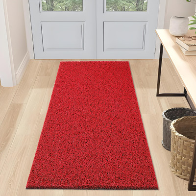 KUBER INDUSTRIES Rubber Floor Mat(Red, Medium)