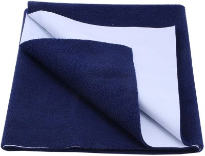 Cashmera Cotton Baby Bed Protecting Mat(Dark Blue, Medium)