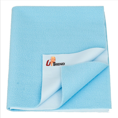 UpTend Cotton Baby Bed Protecting Mat(SKY BLUE, Pack of 3, Large)