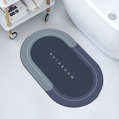 Lozenge Rubber Bathroom Mat(Multicolor, Medium)