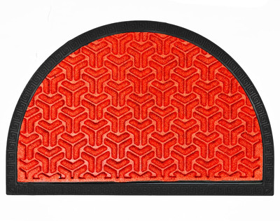 Cursheet Homz Polyester Door Mat(Orange, Medium)