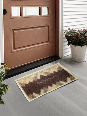 Fabinaliv Polyester Door Mat(Bronze, Medium)