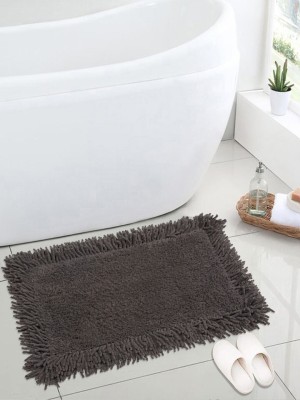 Flipkart SmartBuy Cotton Bathroom Mat(Dark Grey, Medium)