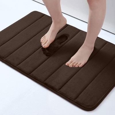 NTBAY PVC (Polyvinyl Chloride) Floor Mat(Brown, Large)