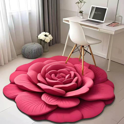Actrovax Rubber, Microfiber Door & Floor Mat(Pink, Large)