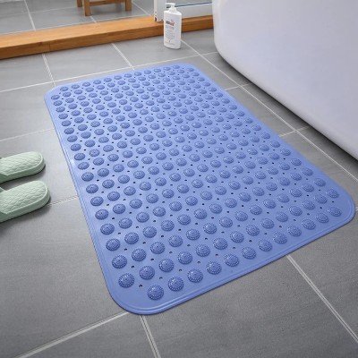 YELONA Rubber, Silicone Bathroom Mat(Blue, Medium)